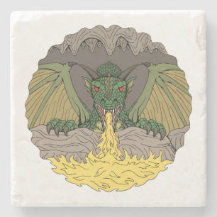 Dessous-de-verre En Pierre Cavern Dragon 2016