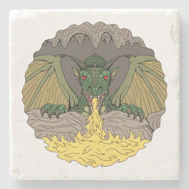 Dessous-de-verre En Pierre Cavern Dragon 2016 (Devant)