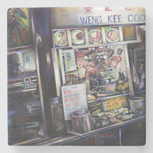 Dessous-de-verre En Pierre Cenosillicaphia, Singapour (Devant)