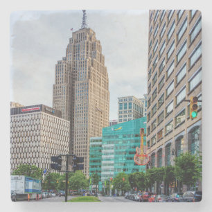 Dessous-de-verre En Pierre Centre-ville de Detroit