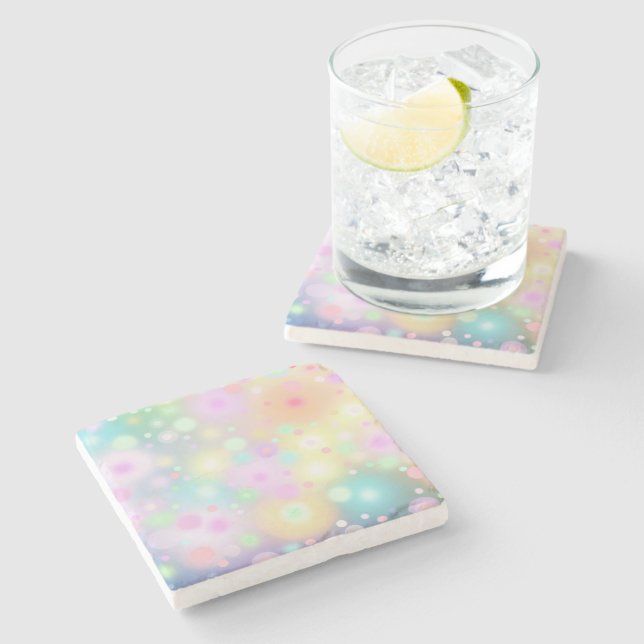 Dessous-de-verre En Pierre Cercles d'énergie doux (Côté)