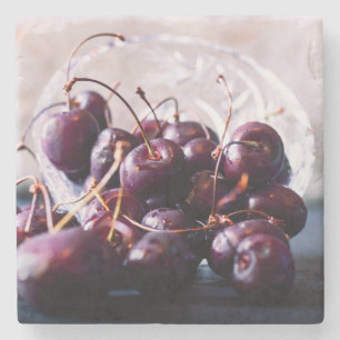Dessous-de-verre En Pierre Cerises