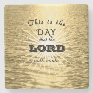 Dessous-de-verre En Pierre C'est le jour Religious Stone Coaster