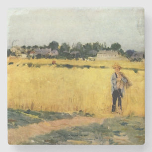 Dessous-de-verre En Pierre Champ de céréales (par Berthe Morisot)