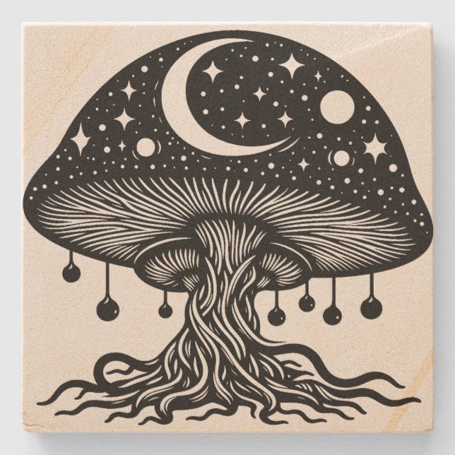 Dessous-de-verre En Pierre Champagne (Devant)