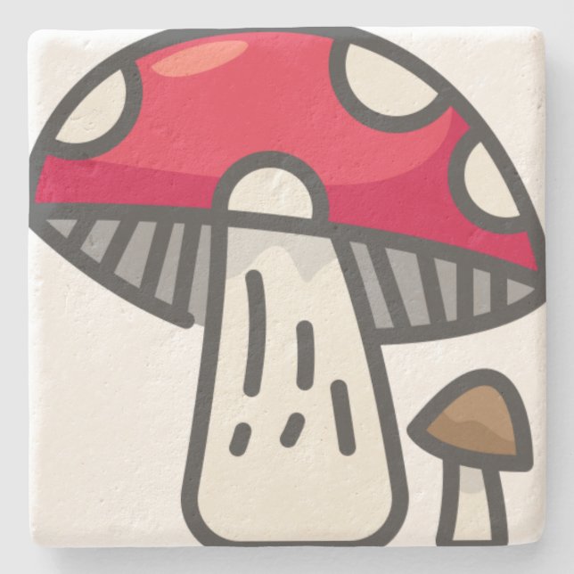 Dessous-de-verre En Pierre champignon (Devant)