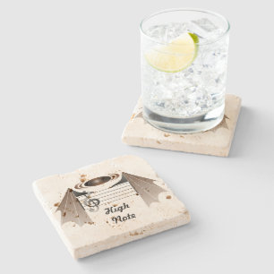 Dessous-de-verre En Pierre Chanson préférée de chaume à haute note