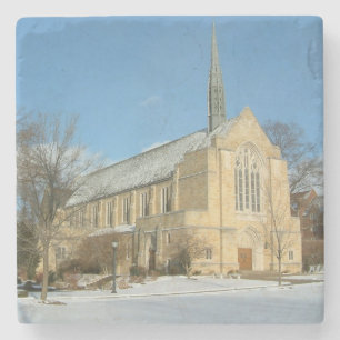 Dessous-de-verre En Pierre Chapelle Harbison en hiver au Grove City College