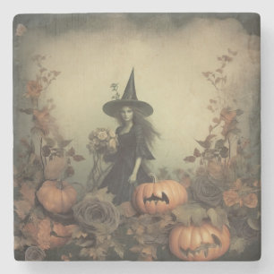 Dessous-de-verre En Pierre Chariot Halloween vintage (3)