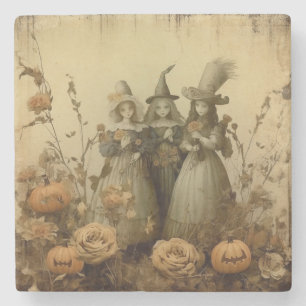 Dessous-de-verre En Pierre Chariot Halloween vintage (5)