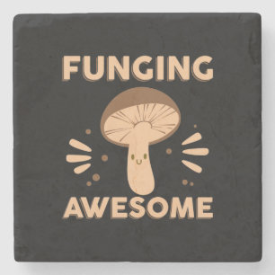 Dessous-de-verre En Pierre Chasseur de champignons Funginf Awesome