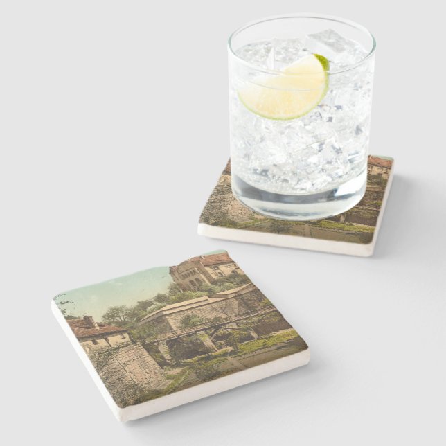 Dessous-de-verre En Pierre Château de Nuremberg, Bavière, Allemagne (Côté)