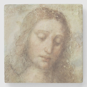 Dessous-de-verre En Pierre Chef du Christ (christianisme) (Léonard de Vinci)