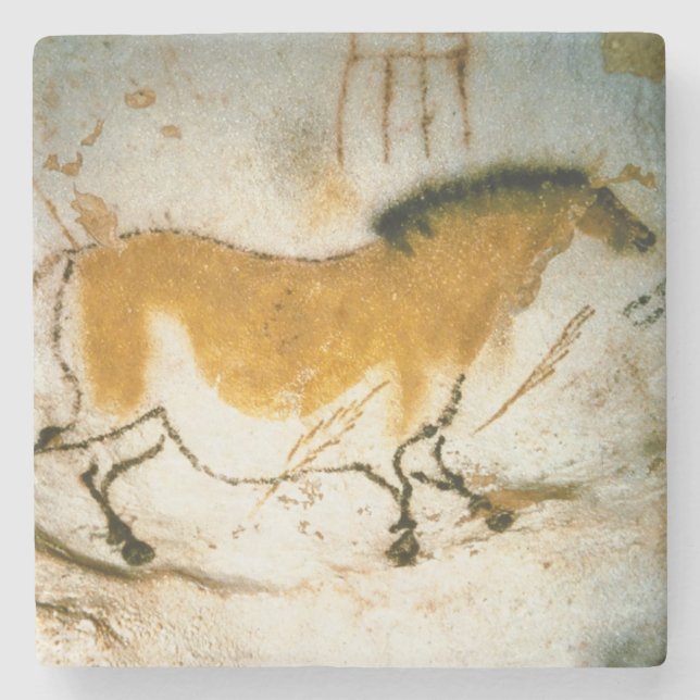Dessous-de-verre En Pierre Cheval Chinois, Lascaux Peintures rupestres Préhis (Devant)