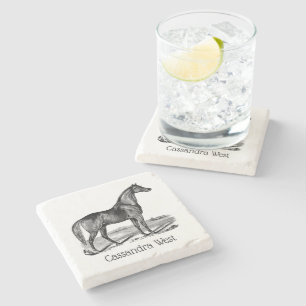 Dessous-de-verre En Pierre Cheval vintage debout