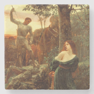 Dessous-de-verre En Pierre Chevalerie (par Frank Dicksee)