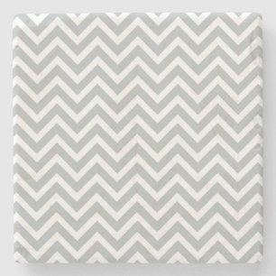 Dessous-de-verre En Pierre chevron gris tendance moderne
