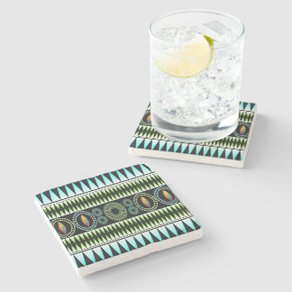 Dessous-de-verre En Pierre Chevron Motif