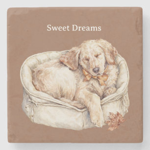 Dessous-de-verre En Pierre Chien Sweet Dreams