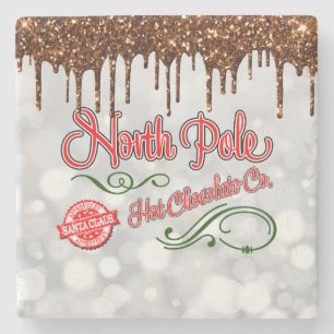 Dessous-de-verre En Pierre Chocolat chaud du Pôle Nord