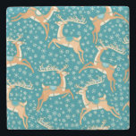 Dessous-de-verre En Pierre Christmas Reindeer : Vintage Motif sans couture.<br><div class="desc">Noël Vintage motif sans couture avec rennes. Vintage renne de Noël ! Classique Motif sans Seamless. Magie de Noël Vintage ! Reindeer dans un motif intemporel sans couture. motif, nouveau, arrière - plan, noël, abstrait, illustration, décoration, nature, vintage, hiver, neige, blanc, animal, beauté, rétro, sans couture, invitation, célébration, silhouette, rouge...</div>
