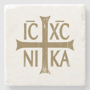 Dessous-de-verre En Pierre Christogramme ICHC NIKA