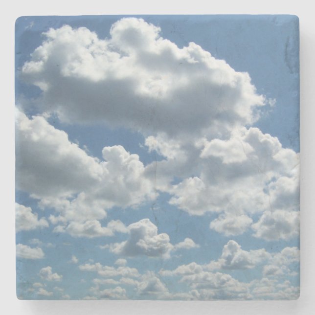 Dessous-de-verre En Pierre Ciel et nuages (Devant)