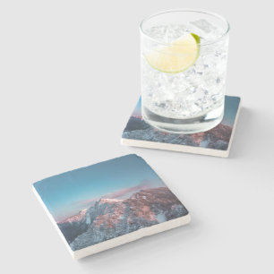 Dessous-de-verre En Pierre Ciel magique au-dessus de la montagne Storžič, Slo