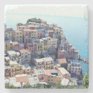 Dessous-de-verre En Pierre Cinque Terre, Italie