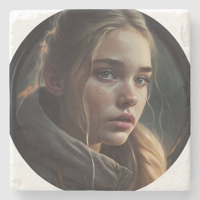 Dessous-de-verre En Pierre Circle (Devant)