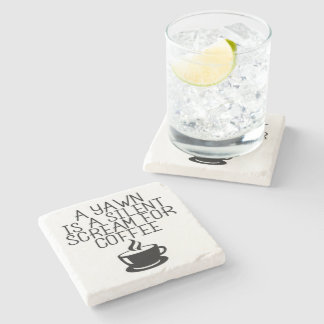 Dessous-de-verre En Pierre Citation de café amusante