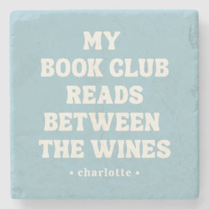 Dessous-de-verre En Pierre Citation de club de lecture amusante personnalisée