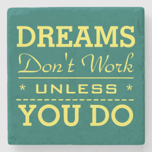 Dessous-de-verre En Pierre Citation de la typographie Inspiration moderne