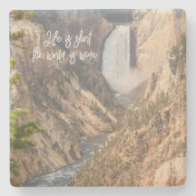 Citation de voyage Décor avec cascade Photo