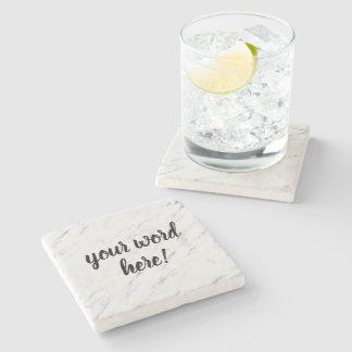 Dessous-de-verre En Pierre Citation inspirante Mot de l'année