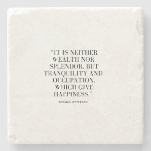 Dessous-de-verre En Pierre Citation Motivational Wealth and Happiness