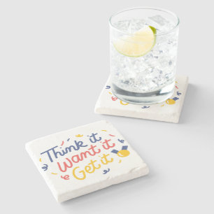 Dessous-de-verre En Pierre Citation motivationnelle