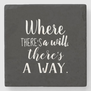 Dessous-de-verre En Pierre Citation Motivationnelle Inspirante Dit Typographi