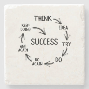 Dessous-de-verre En Pierre Citation motivationnelle mentalité mentalité men