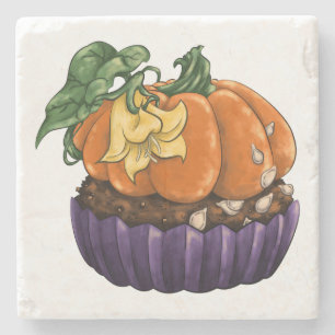 Dessous-de-verre En Pierre Citrouille Cupcake