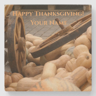 Dessous-de-verre En Pierre Citrouilles et roue