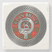 Clan Bruce Crest & Tartan Knot