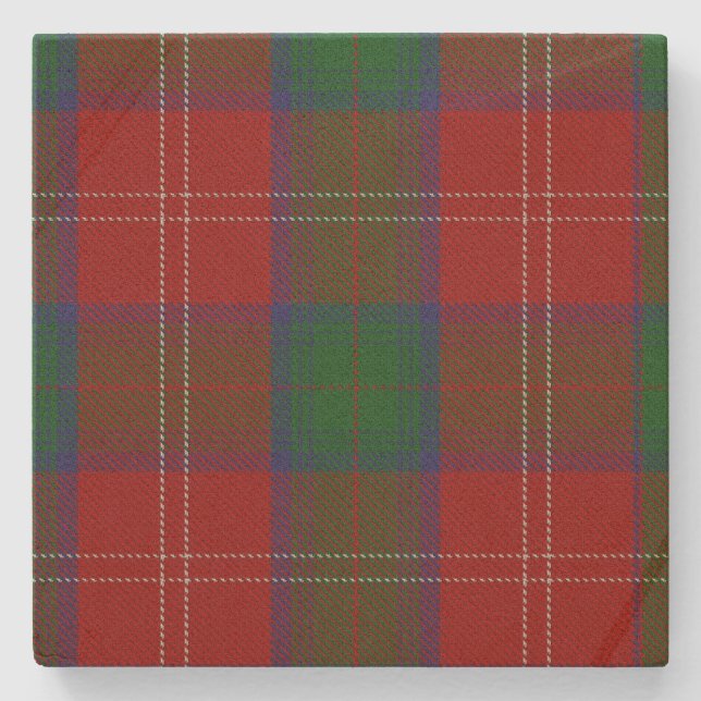 Dessous-de-verre En Pierre Clan Chisholm Tartan Dessous de verre en pierre (Devant)
