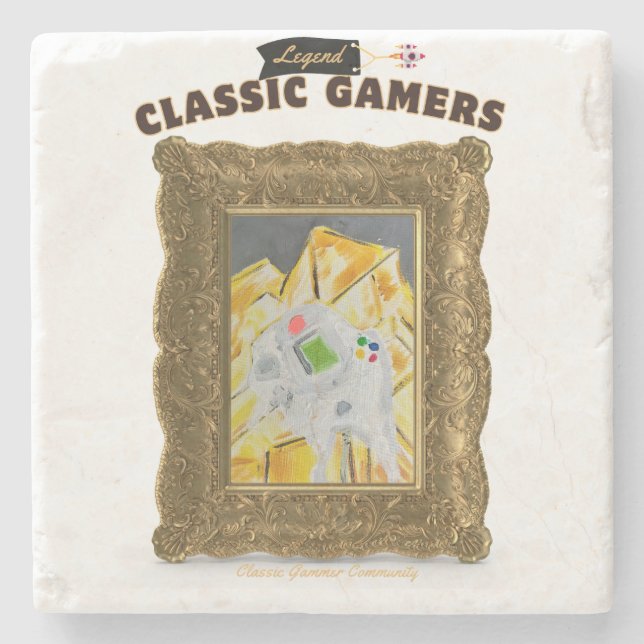 Dessous-de-verre En Pierre Classic Gamers Phat Dream (Devant)