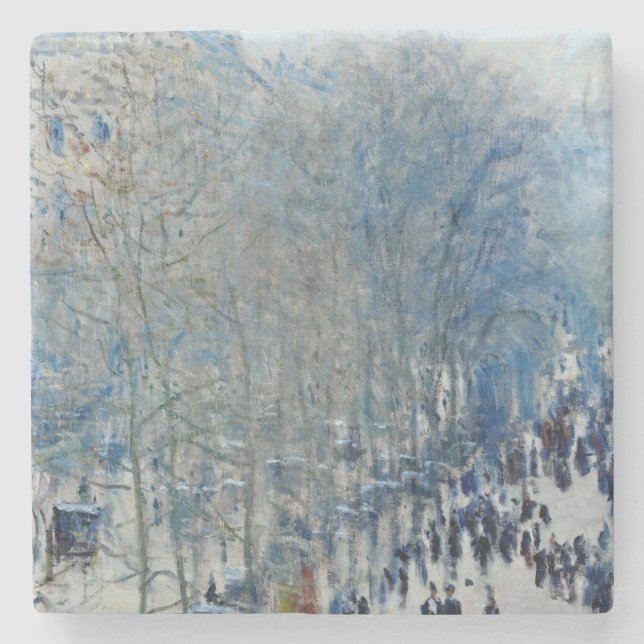 Dessous-de-verre En Pierre Claude Monet - Boulevard des Capucines (Devant)