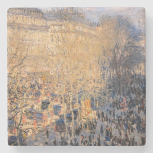 Dessous-de-verre En Pierre Claude Monet - Boulevard des Capucines à Paris