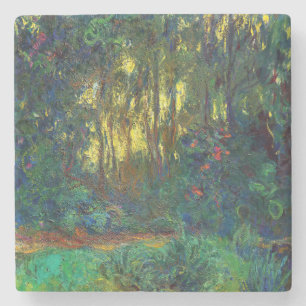 Dessous-de-verre En Pierre Claude Monet - Coin d'étang avec des nénuphars