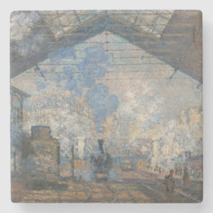 Dessous-de-verre En Pierre Claude Monet - La Gare Saint-Lazare