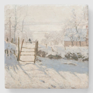 Dessous-de-verre En Pierre Claude Monet - La Pie