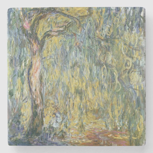Dessous-de-verre En Pierre Claude Monet | le grand saule chez Giverny, 1918 (Devant)